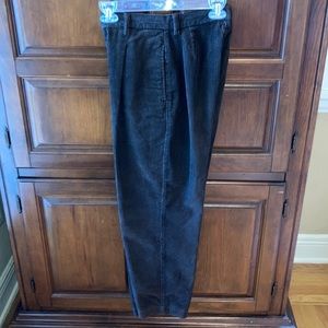 Women’s petite brown corduroy pants.